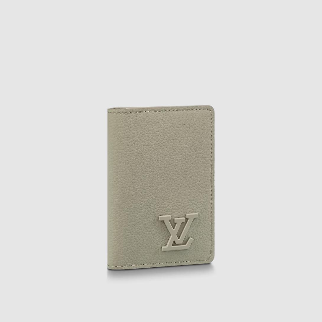 Ví Louis Vuitton Pocket Organizer Lv Aerogram Nam Xám